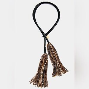 Handmade tassel beaded necklace